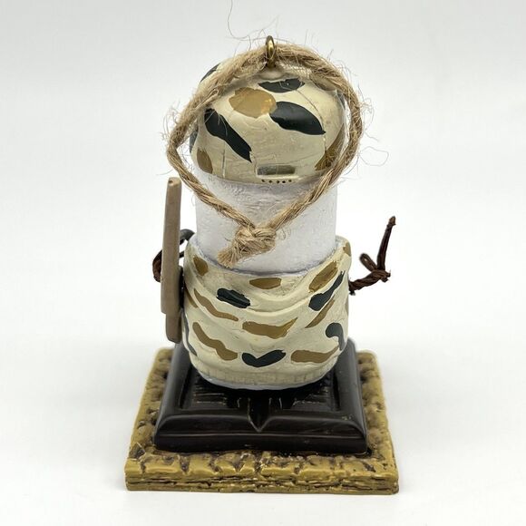 VTG Original S'mores Ornament Camo Hunter 3” Resin Marshmallow Snowman 2005 - Picture 4 of 8
